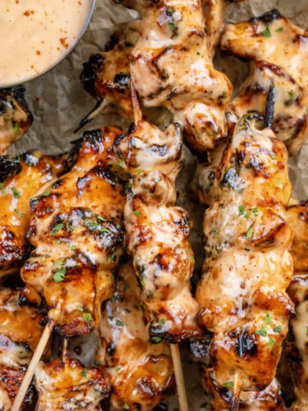 Bang Bang Chicken Skewers Recipe
