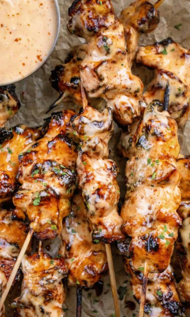 Bang Bang Chicken Skewers Recipe