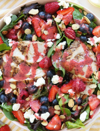 Berry Salad with Creamy Lemon Herb Recipe
