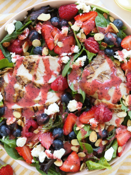 Berry Salad with Creamy Lemon Herb Recipe