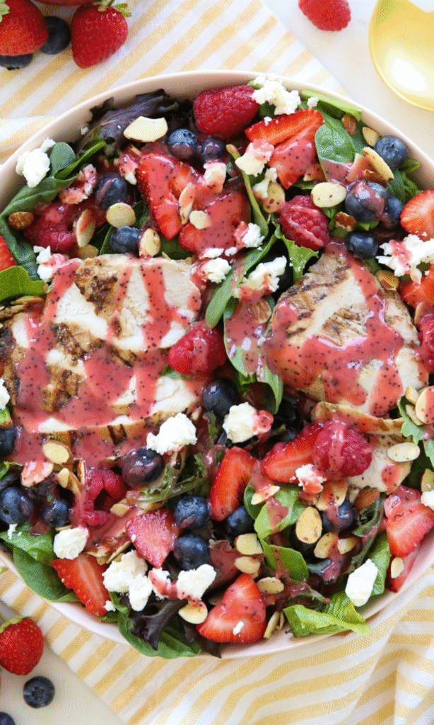 Berry Salad with Creamy Lemon Herb Recipe