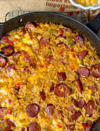 Cajun Sausage and Rice Skillet Recipe