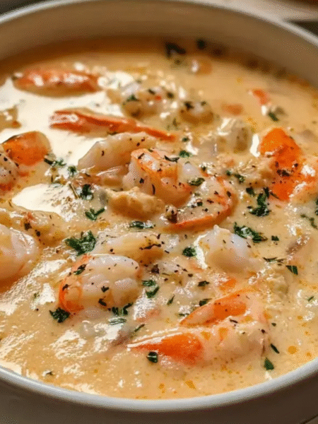 Crab and Shrimp Seafood Bisque Recipe
