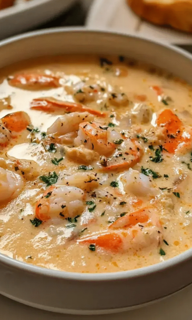 Crab and Shrimp Seafood Bisque Recipe