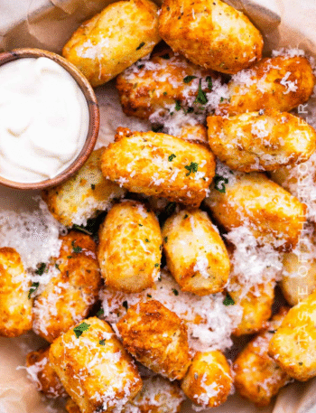 Garlic Parmesan Air-Fried Tots Recipe