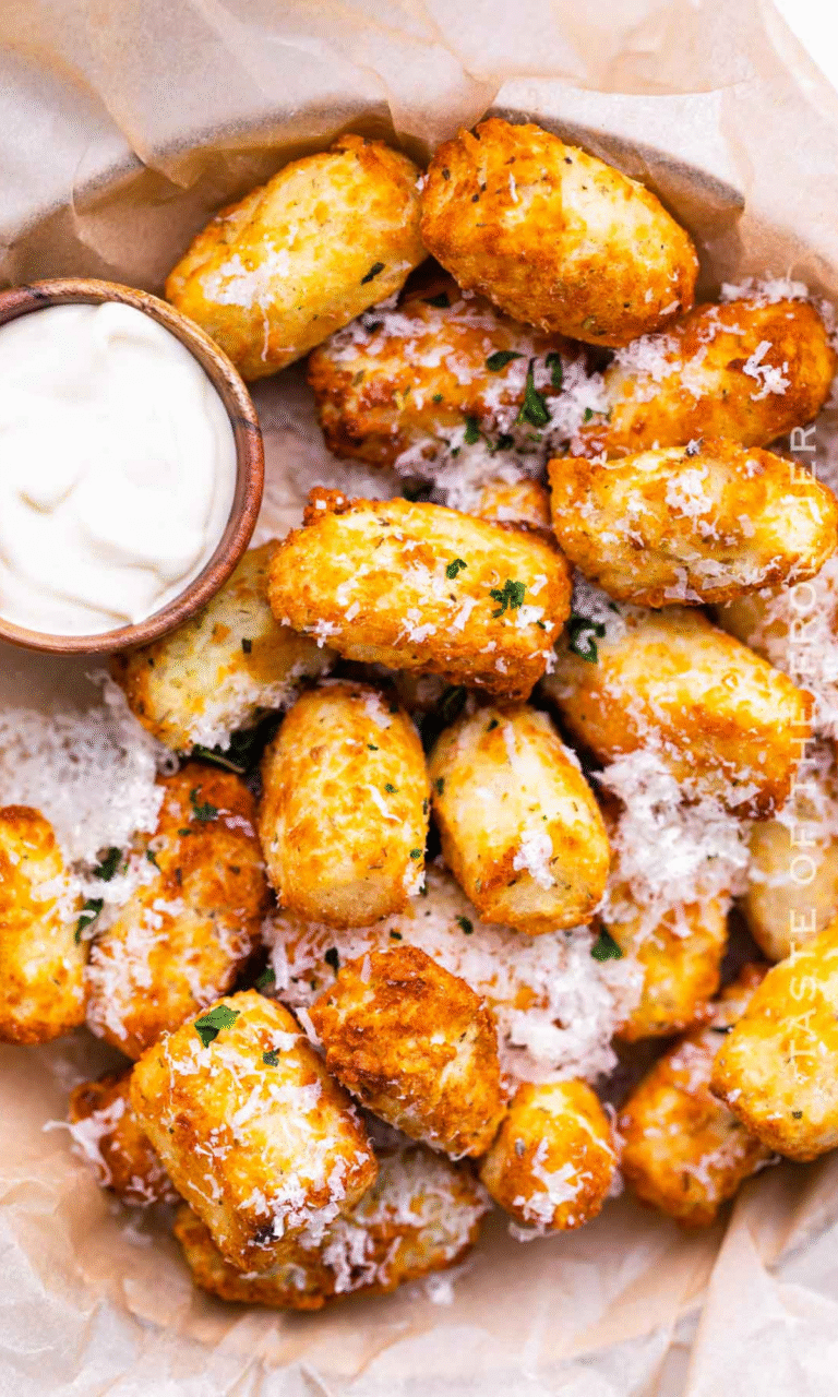 Garlic Parmesan Air-Fried Tots Recipe