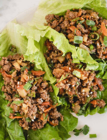 Ground Beef Lettuce Wraps Recipe