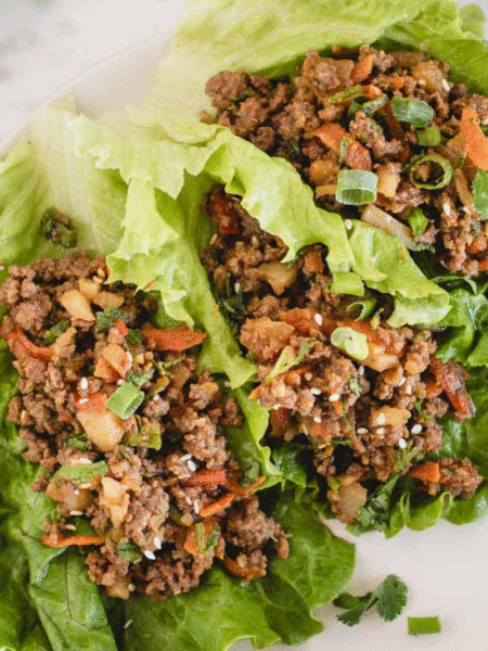 Ground Beef Lettuce Wraps Recipe