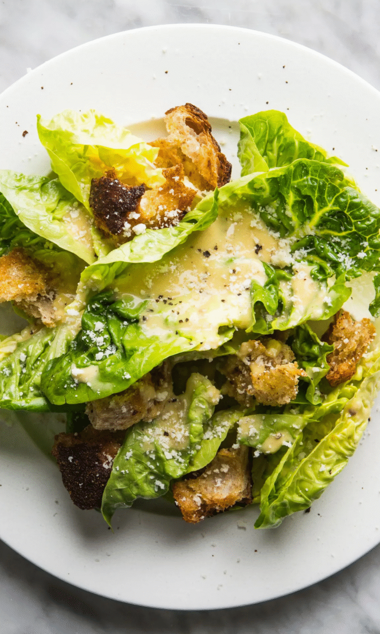 Homemade Caesar Salad Recipe
