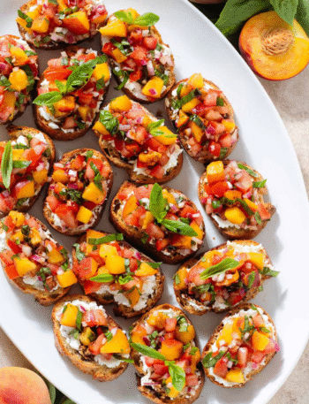 Peach Bruschetta Recipe
