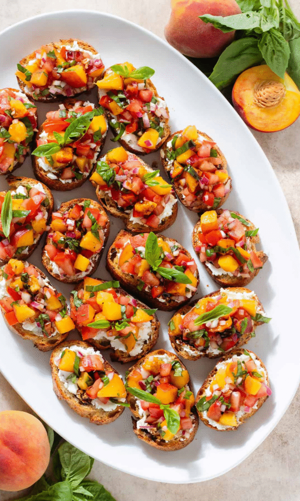 Peach Bruschetta Recipe