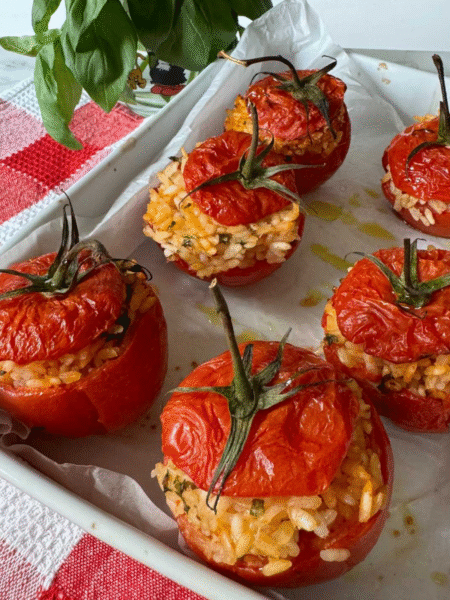 Roman Rice-Stuffed Tomatoes Recipe
