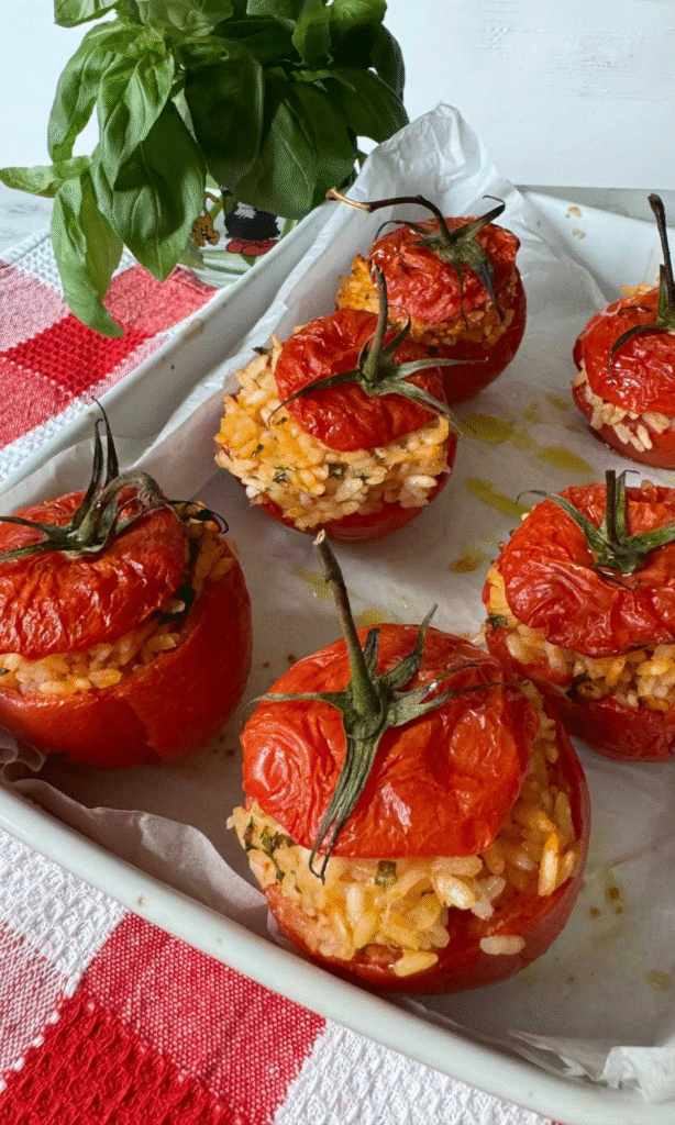 Roman Rice-Stuffed Tomatoes Recipe