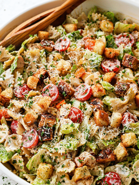 Chicken Caesar Pasta Salad Recipe