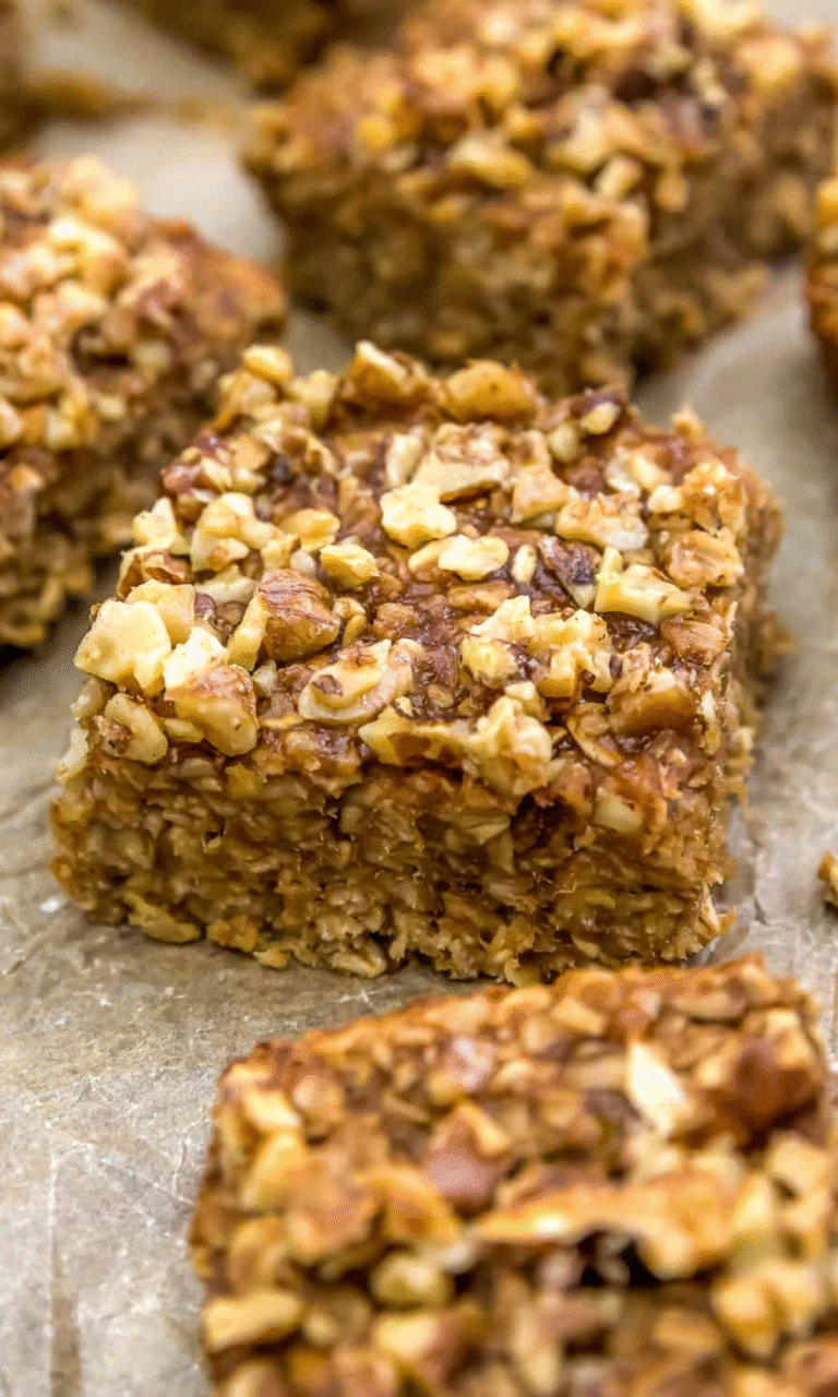 Banana Oat Breakfast Bars Recipe
