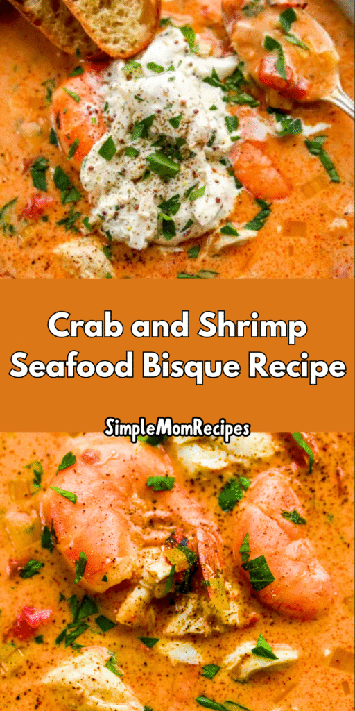 Crab and Shrimp Seafood Bisque Recipe Pinterest
