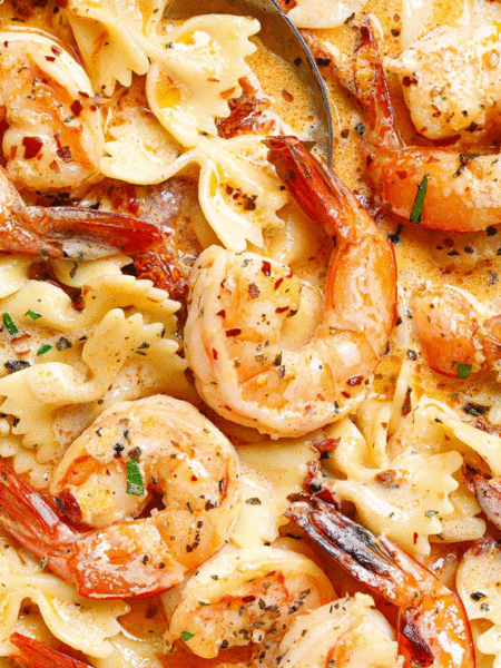 Creamy Garlic Shrimp Pasta Recipe
