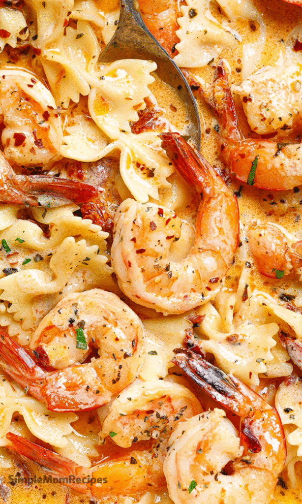 Creamy Garlic Shrimp Pasta Recipe