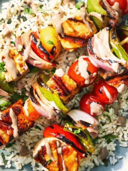 Grilled Halloumi and Vegetables Recipe