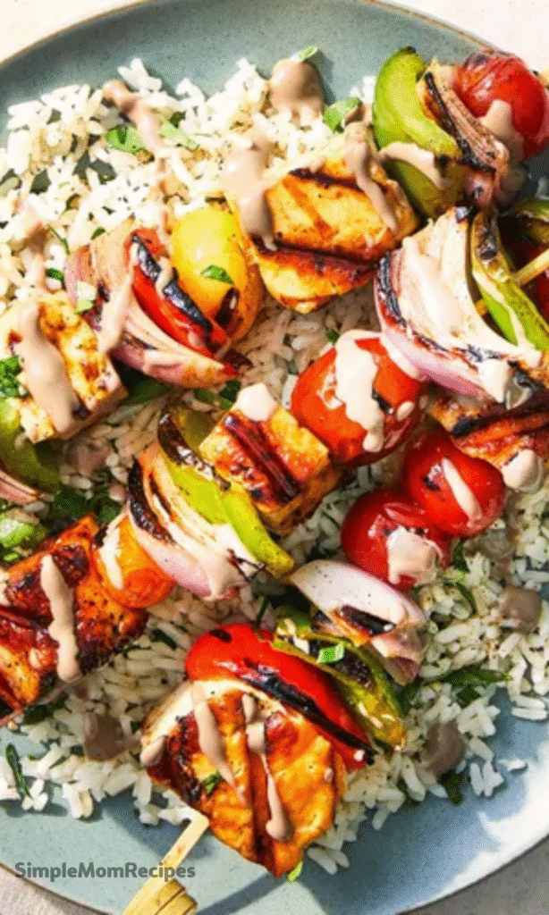 Grilled Halloumi and Vegetables Recipe