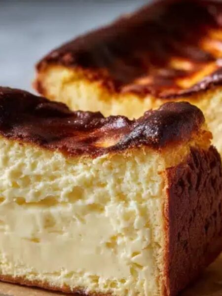Loaf Pan Basque Cheesecake Recipe