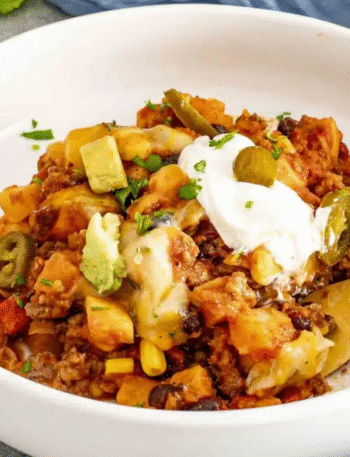 Slow Cooker Taco Casserole Recipe