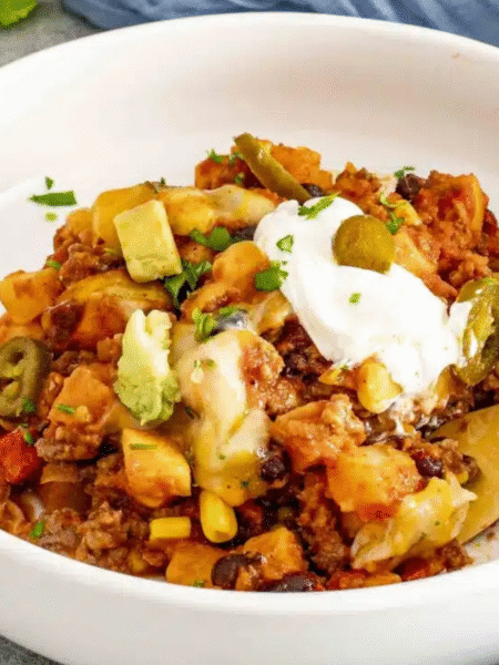 Slow Cooker Taco Casserole Recipe