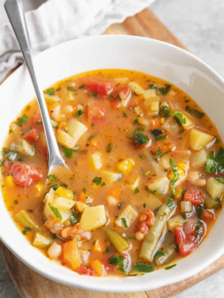 Slow Cooker Vegetable Soup Recipe