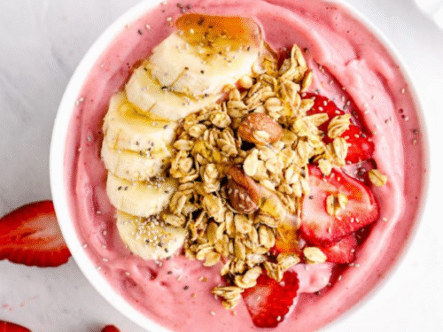 Strawberry Banana Smoothie Bowl Recipe