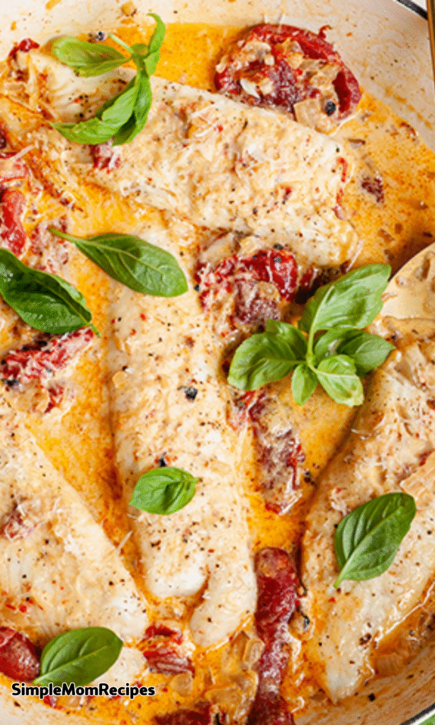 Tilapia in Roasted Pepper Sauce Recipe