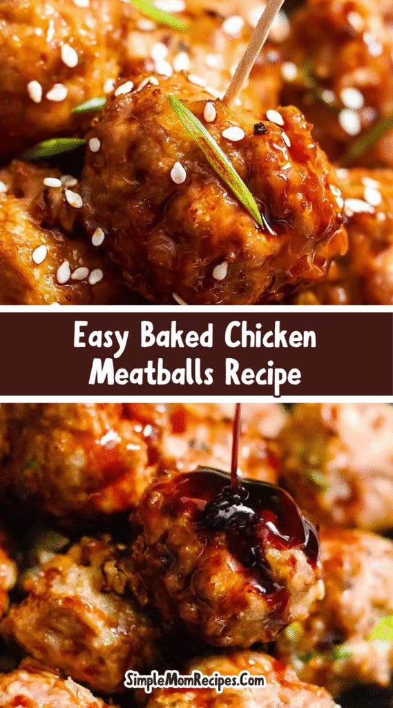 how to make Easy Baked Chicken Meatballs Recipe