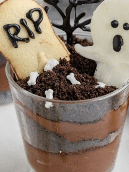 Graveyard Pudding Cups Recipe