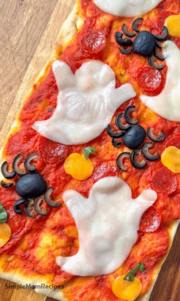 Halloween Bread Pizza Recipe