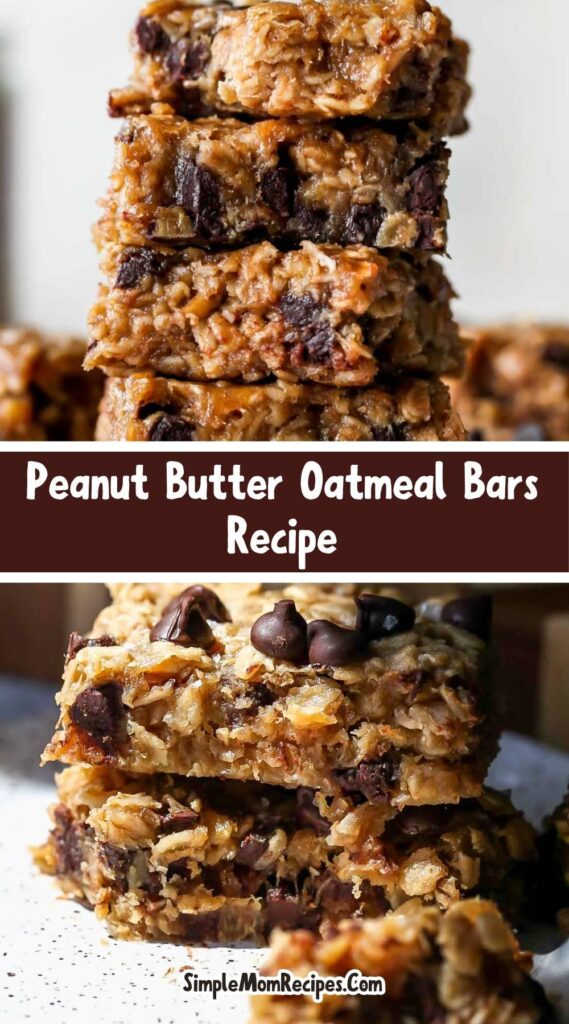 How to make Peanut Butter Oatmeal Bars Recipe