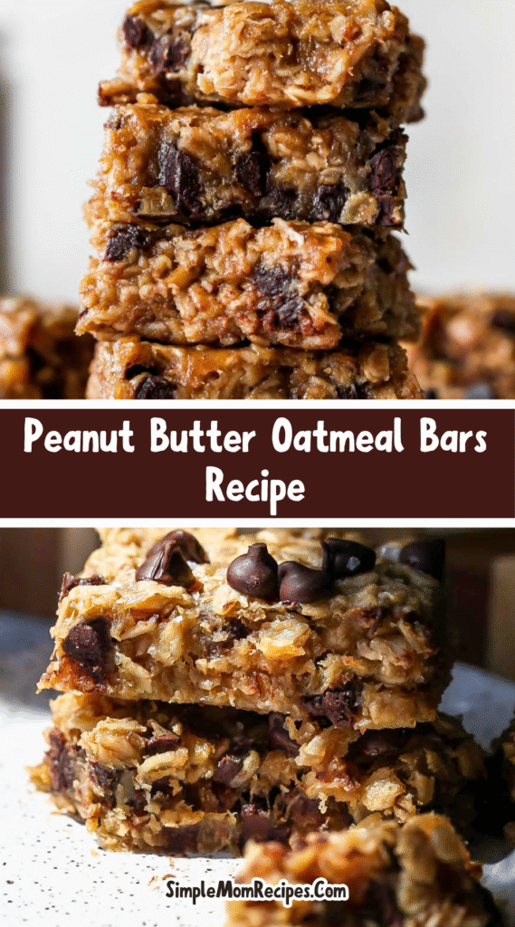 How to make Peanut Butter Oatmeal Bars Recipe