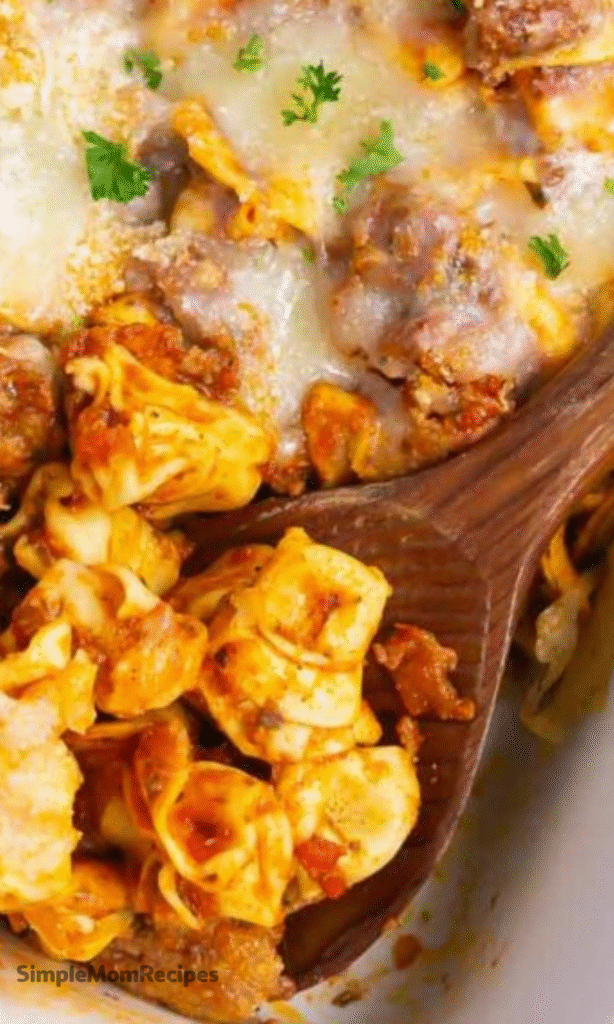 Cheesy Beef Enchilada Tortellini Recipe