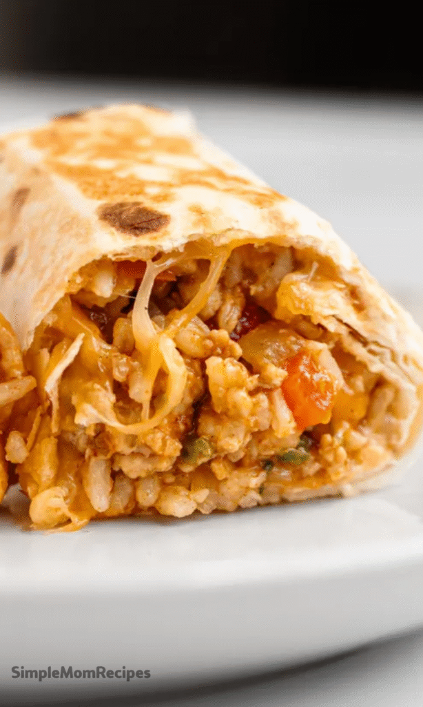 Chicken And Rice Burritos Recipe