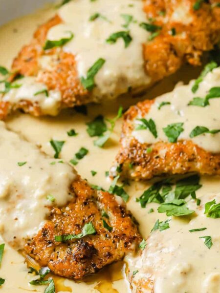 Chicken Pillows with Creamy Parmesan Saucev Recipe