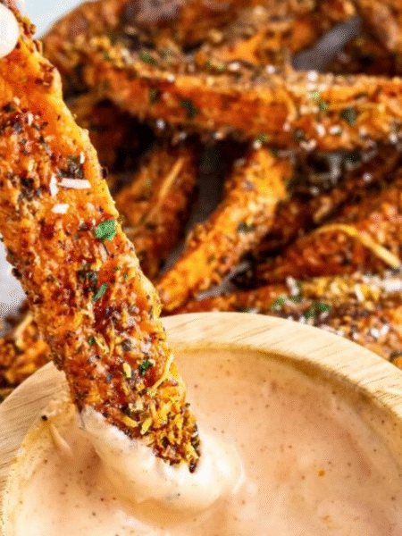 Crispy Garlic Parmesan Sweet Potato Wedges Recipe