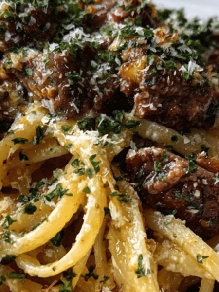 Garlic Butter Beef Pasta Recipe