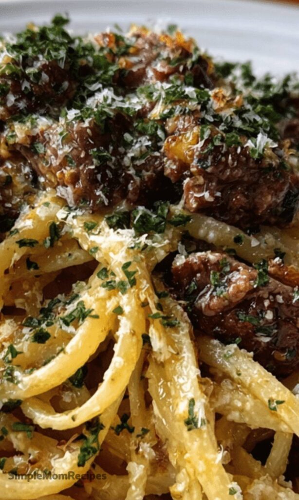 Garlic Butter Beef Pasta Recipe