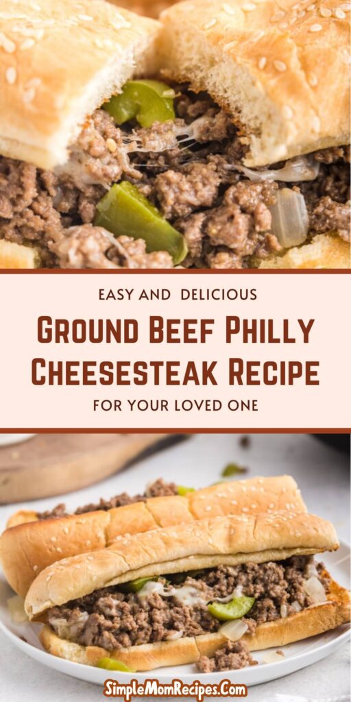 Ground Beef Philly Cheesesteak Recipe