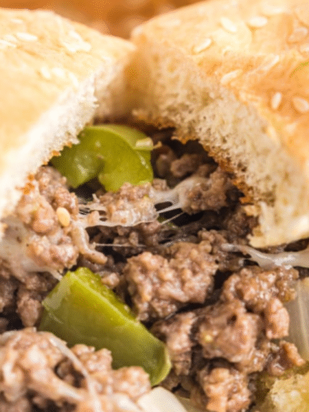 Ground Beef Philly Cheesesteak Recipe
