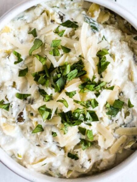 Healthy Spinach Artichoke Dip Recipe