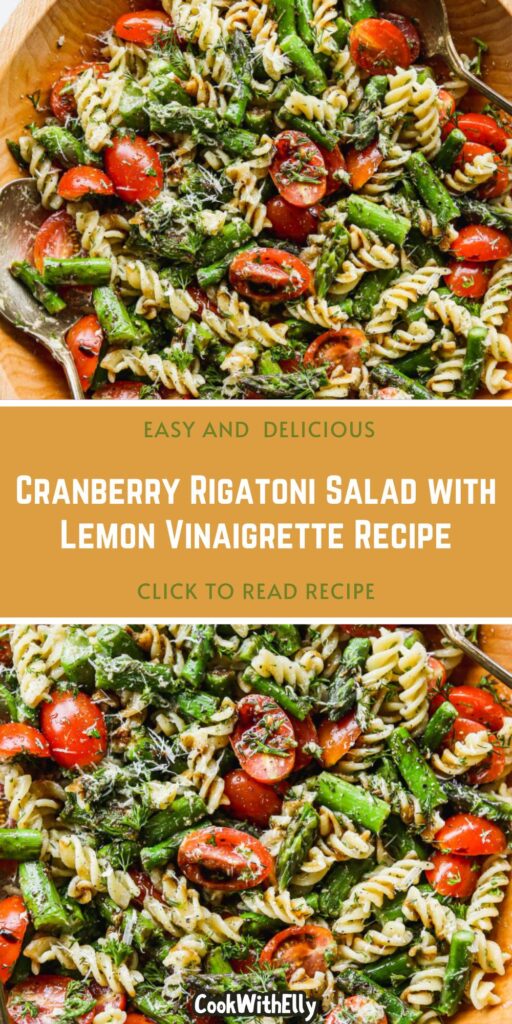 How to make Cranberry Rigatoni Salad with Lemon Vinaigrette Recipe