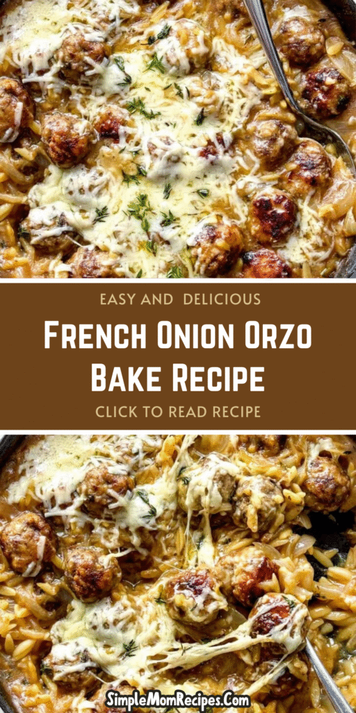 How to make French Onion Orzo Bake Recipe
