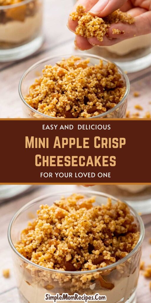 Mini Apple Crisp Cheesecakes