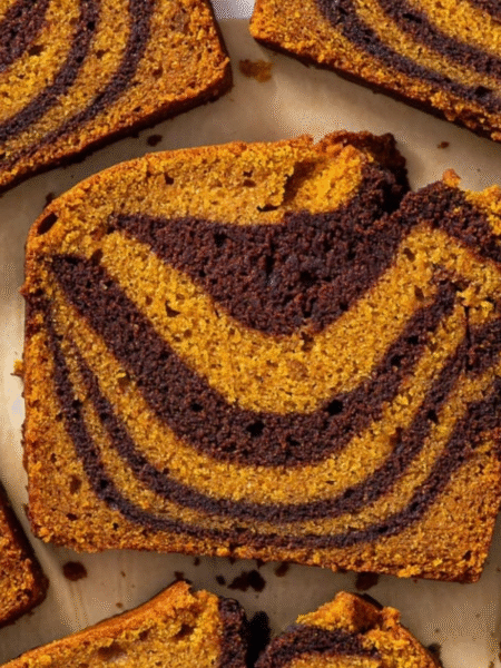 Pumpkin Marble Cake (vegan) Recipe