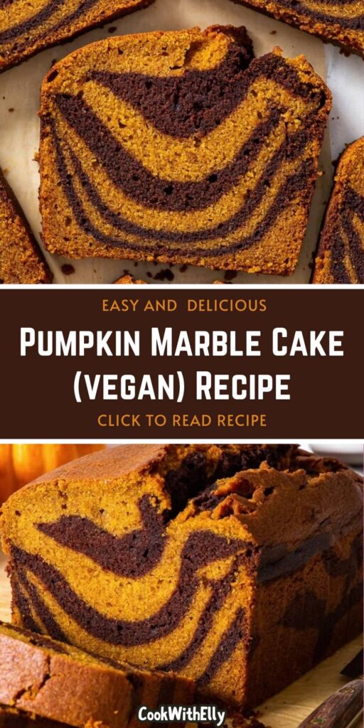 how to make Pumpkin Marble Cake (vegan) Recipe