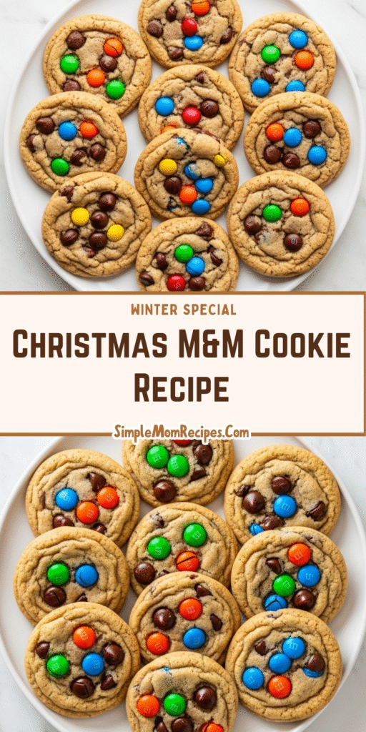 Christmas M&M Cookie Recipe